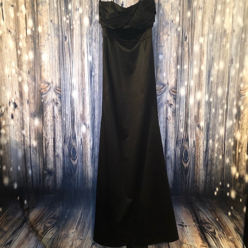 BCBGeneration long black strapless dress